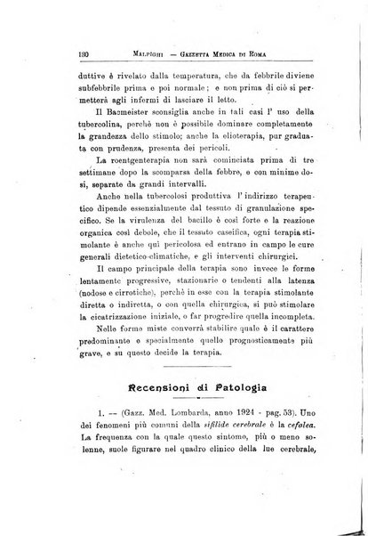 Gazzetta medica Malpighi