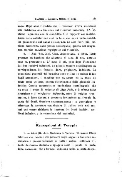 Gazzetta medica Malpighi