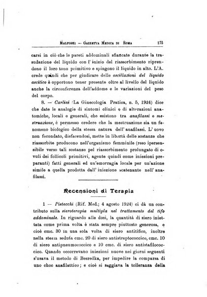 Gazzetta medica Malpighi