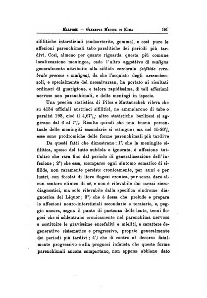 Gazzetta medica Malpighi