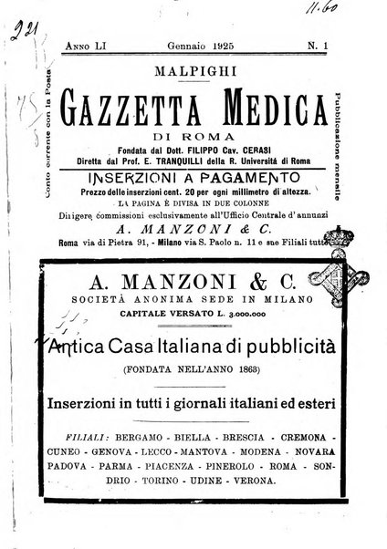 Gazzetta medica Malpighi