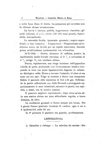 Gazzetta medica Malpighi