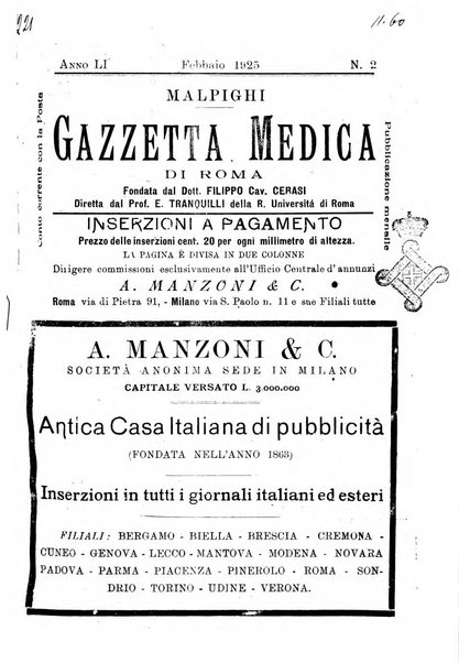 Gazzetta medica Malpighi