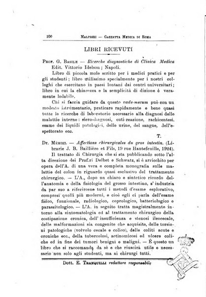 Gazzetta medica Malpighi