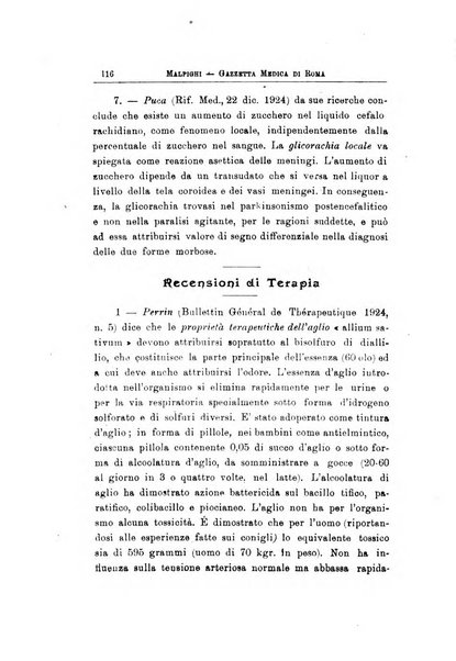 Gazzetta medica Malpighi