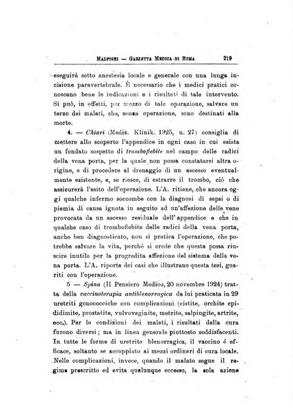 Gazzetta medica Malpighi