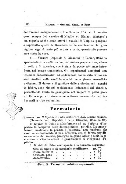 Gazzetta medica Malpighi