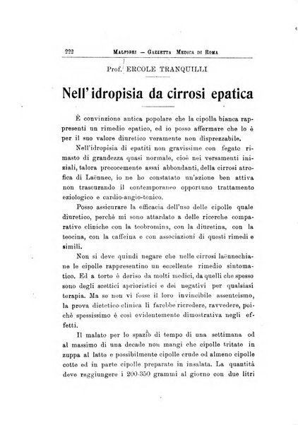 Gazzetta medica Malpighi