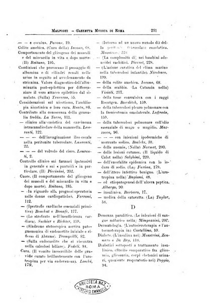 Gazzetta medica Malpighi