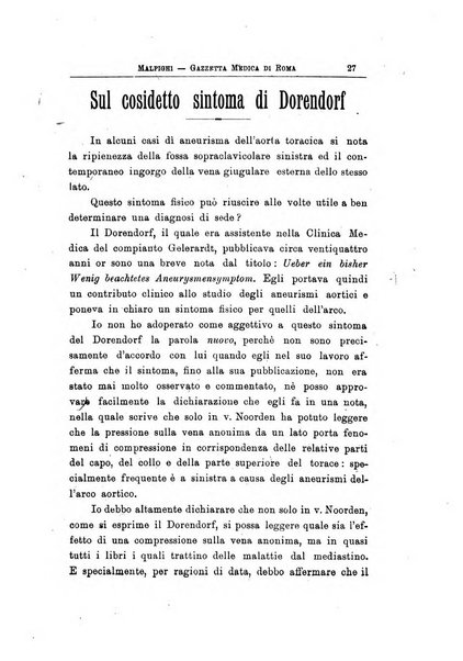 Gazzetta medica Malpighi