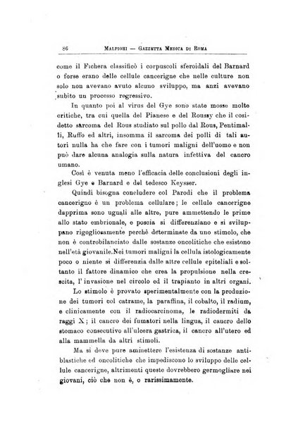 Gazzetta medica Malpighi