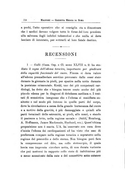 Gazzetta medica Malpighi