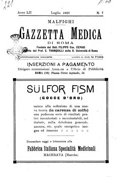 Gazzetta medica Malpighi