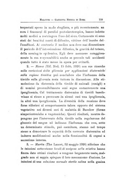 Gazzetta medica Malpighi