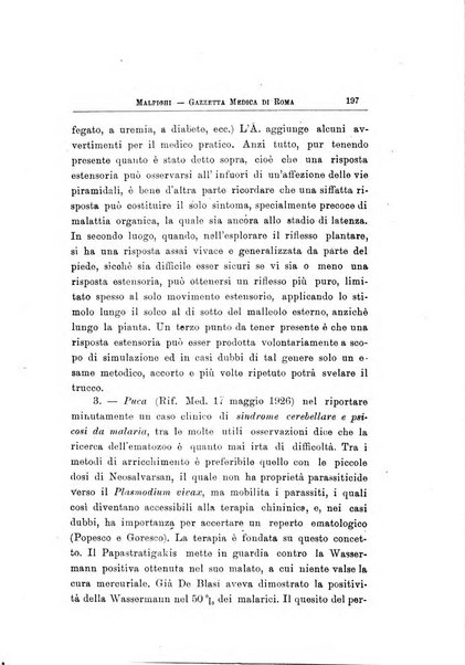 Gazzetta medica Malpighi