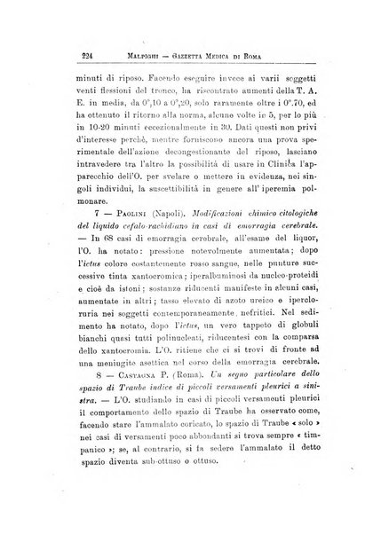 Gazzetta medica Malpighi