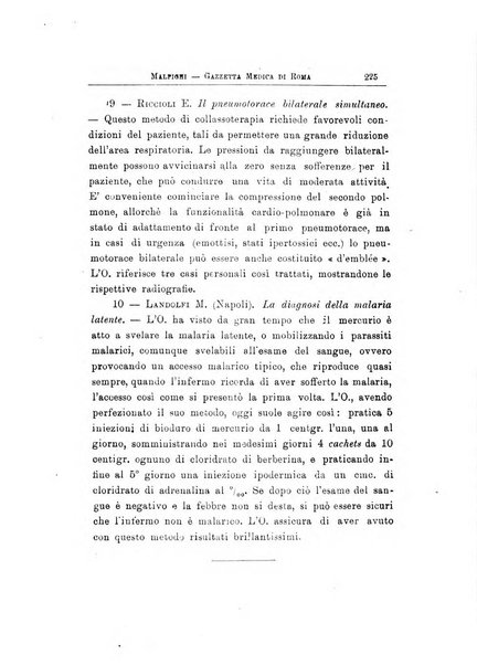 Gazzetta medica Malpighi