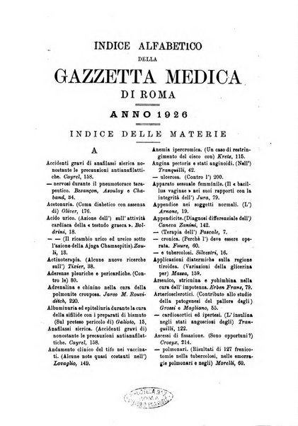 Gazzetta medica Malpighi