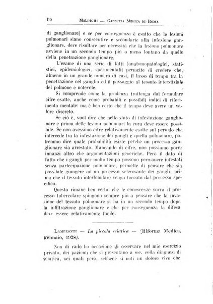 Gazzetta medica Malpighi