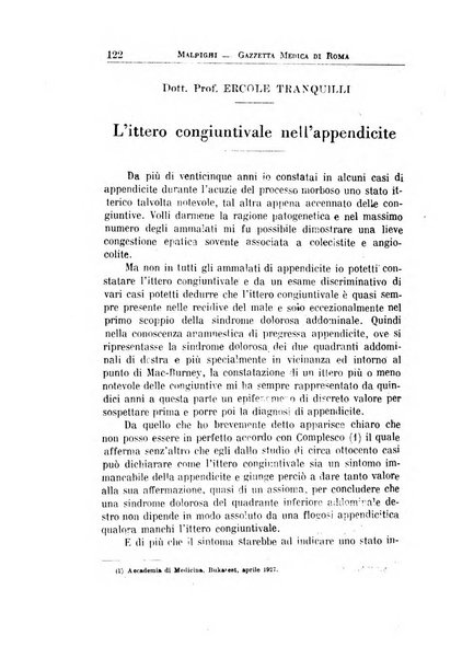 Gazzetta medica Malpighi