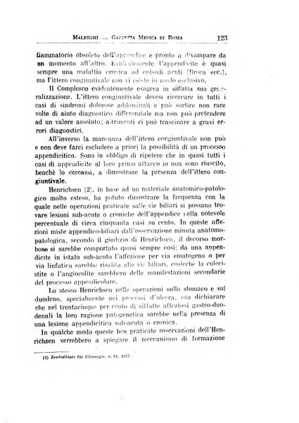 Gazzetta medica Malpighi