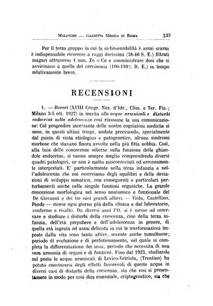 Gazzetta medica Malpighi