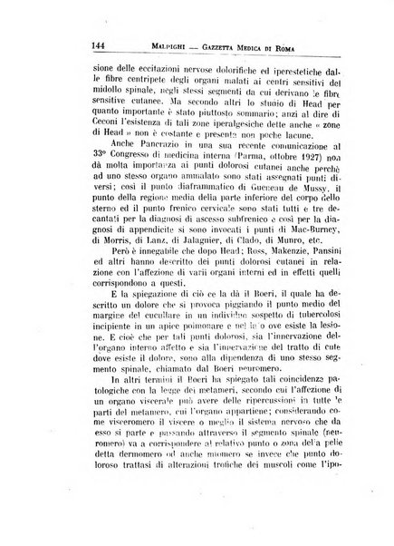 Gazzetta medica Malpighi