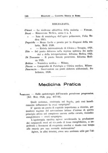 Gazzetta medica Malpighi