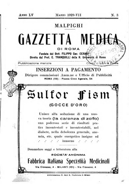 Gazzetta medica Malpighi