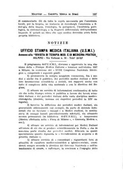 Gazzetta medica Malpighi