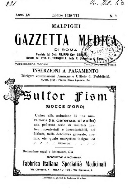 Gazzetta medica Malpighi