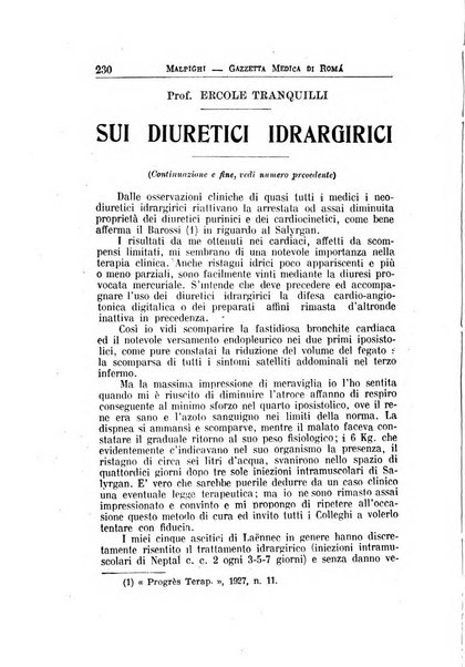 Gazzetta medica Malpighi