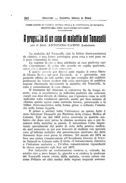 Gazzetta medica Malpighi