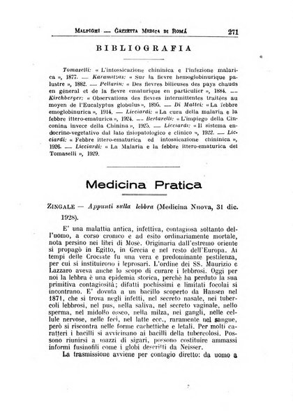 Gazzetta medica Malpighi