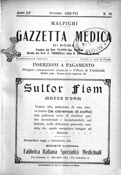 Gazzetta medica Malpighi