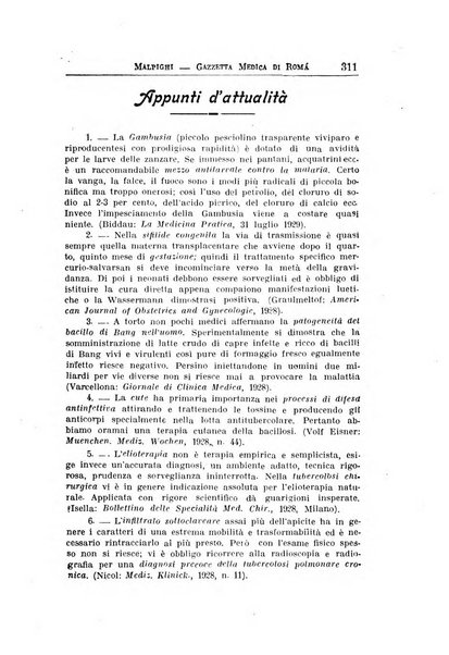 Gazzetta medica Malpighi