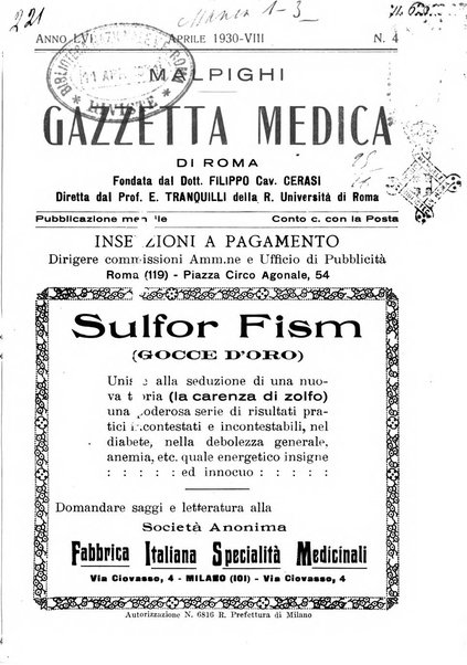 Gazzetta medica Malpighi