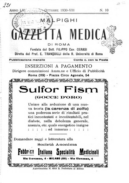 Gazzetta medica Malpighi