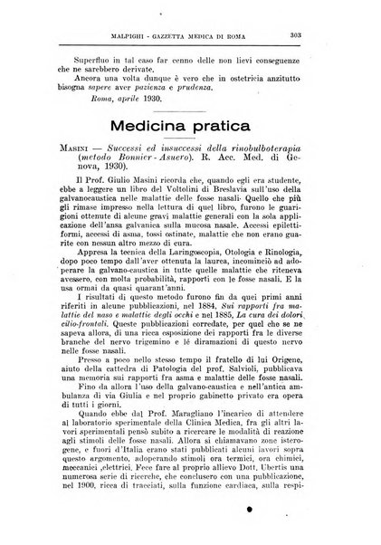 Gazzetta medica Malpighi