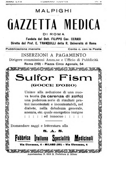 Gazzetta medica Malpighi