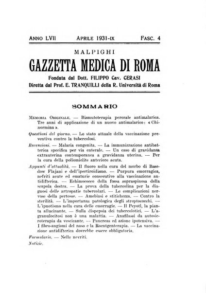 Gazzetta medica Malpighi