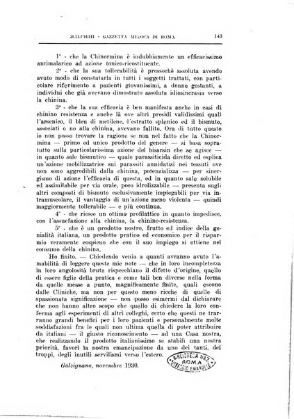 Gazzetta medica Malpighi