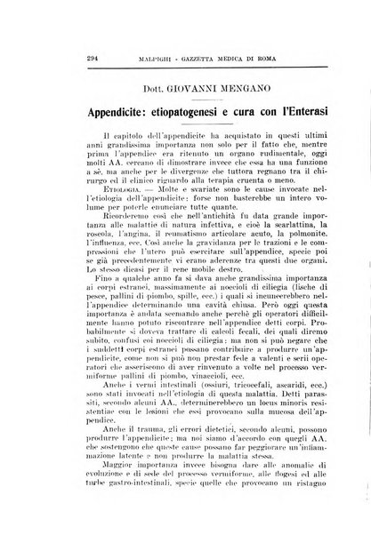 Gazzetta medica Malpighi