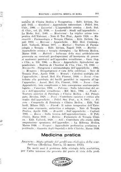 Gazzetta medica Malpighi