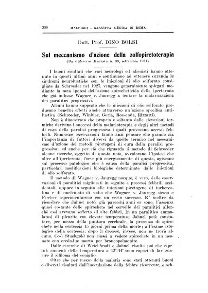 Gazzetta medica Malpighi