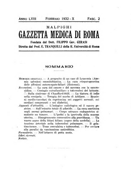 Gazzetta medica Malpighi