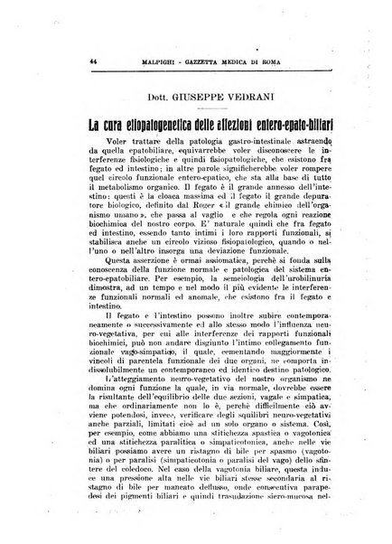 Gazzetta medica Malpighi