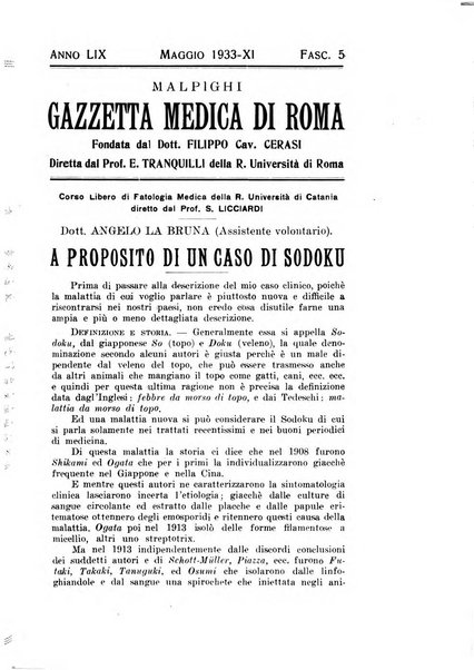 Gazzetta medica Malpighi