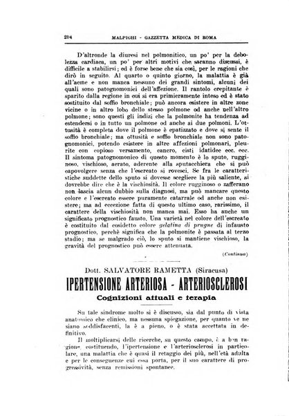 Gazzetta medica Malpighi