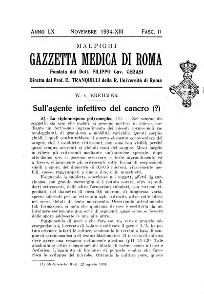 Gazzetta medica Malpighi